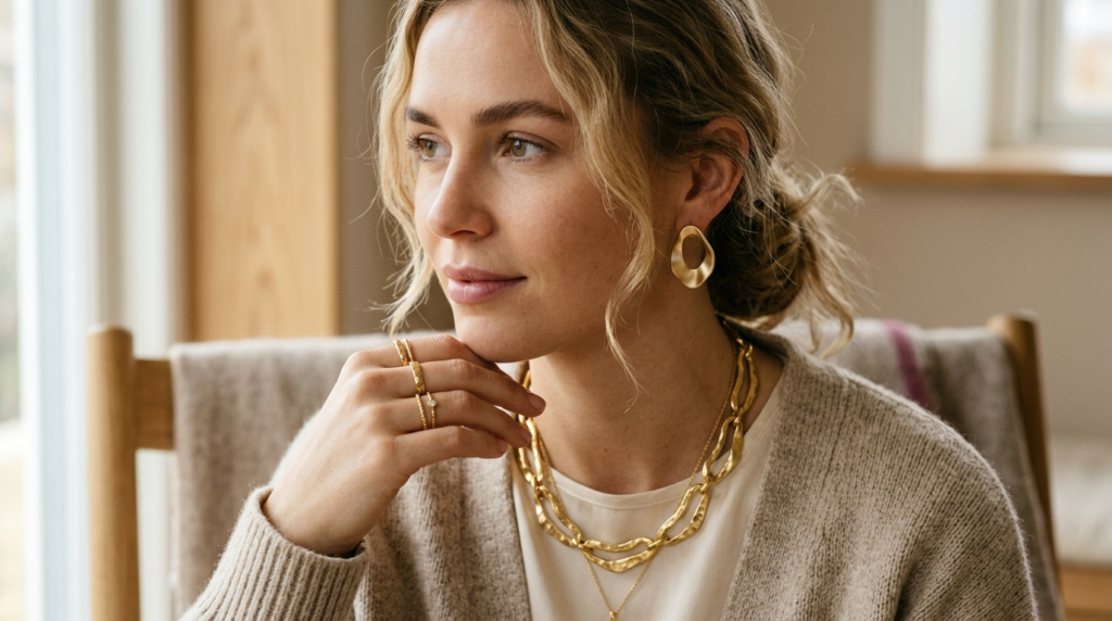 Close-up portrait photography of a woman wearing carefully s